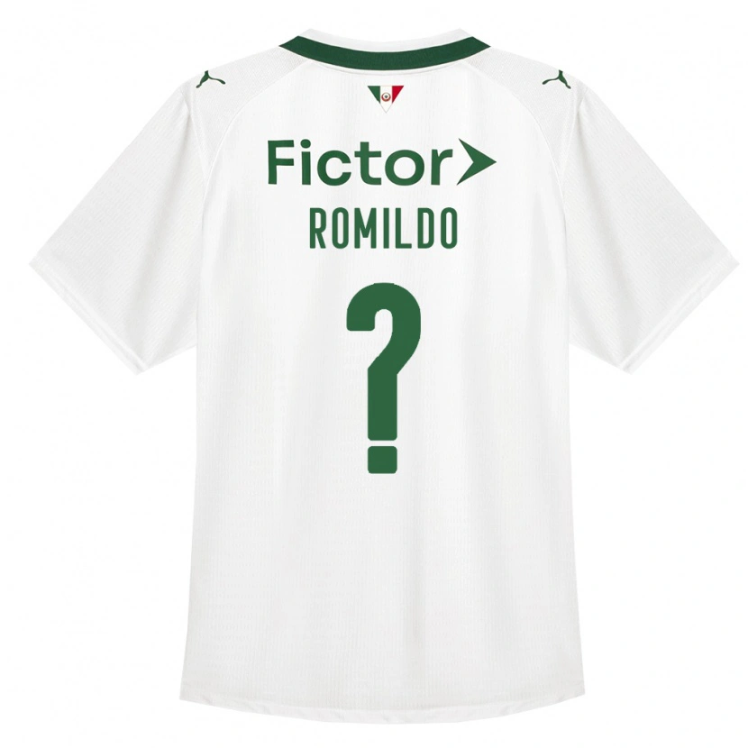 Danxen Kinderen Romildo Ruan Lopes Barros #0 Groen Wit Uitshirt Uittenue 2026/27 T-Shirt