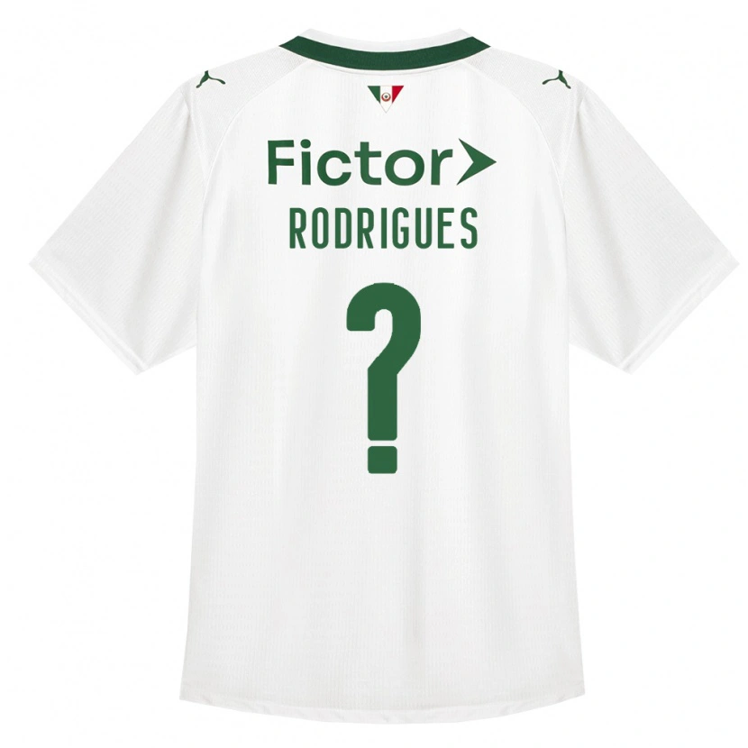 Danxen Kinderen César Rodrigues #0 Groen Wit Uitshirt Uittenue 2026/27 T-Shirt