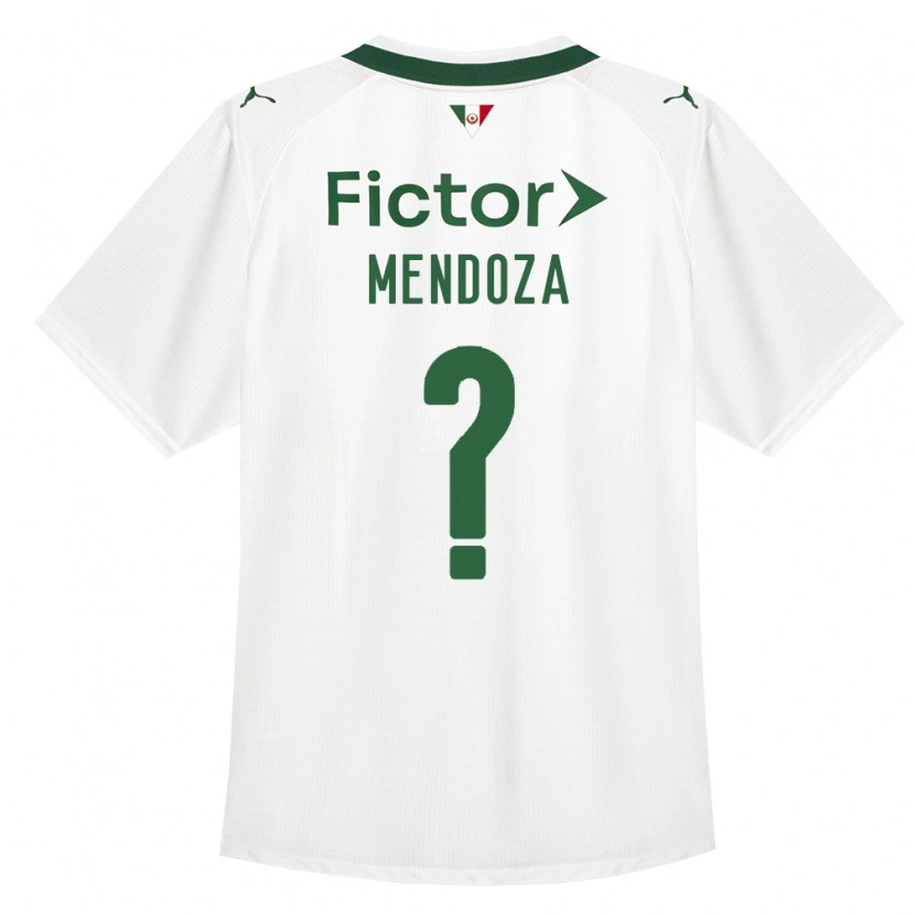 Danxen Kinderen Beymar Mendoza #0 Groen Wit Uitshirt Uittenue 2026/27 T-Shirt