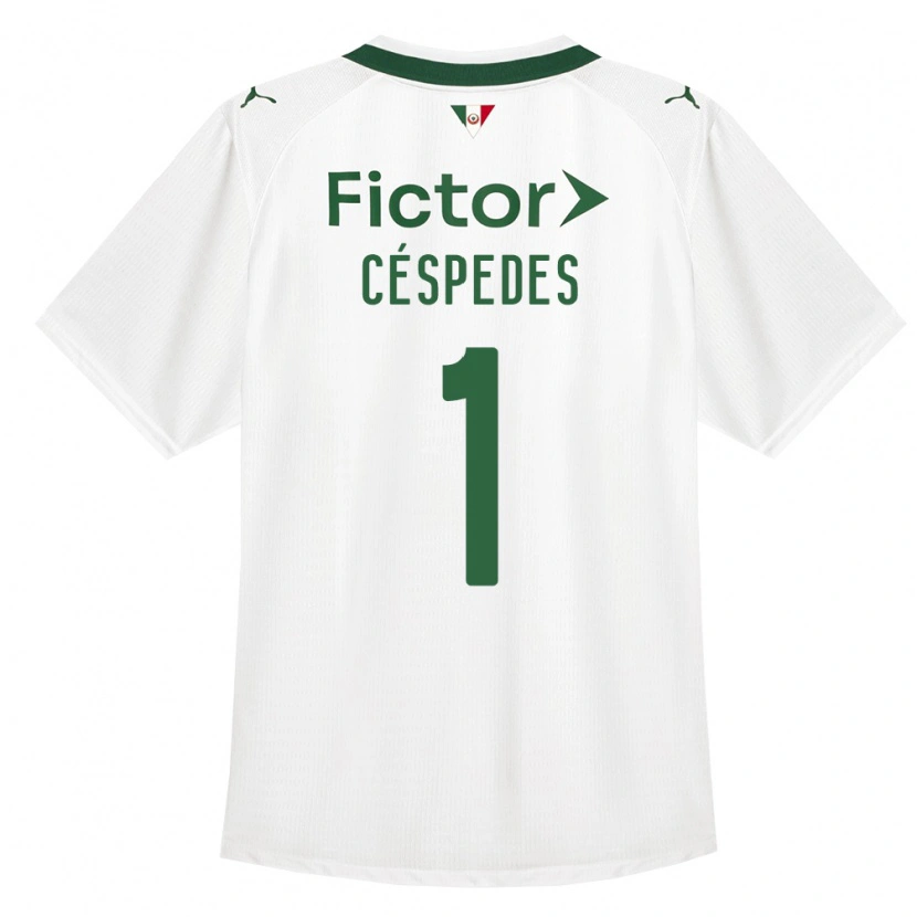 Danxen Kinderen Antonio Céspedes #1 Groen Wit Uitshirt Uittenue 2026/27 T-Shirt