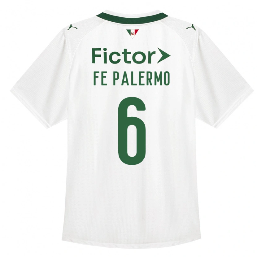 Danxen Kinderen Fe Palermo #6 Groen Wit Uitshirt Uittenue 2026/27 T-Shirt