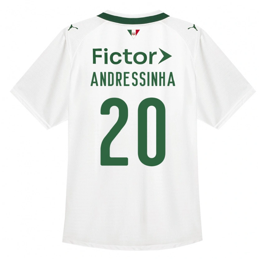 Danxen Kinderen Andressinha #20 Groen Wit Uitshirt Uittenue 2026/27 T-Shirt