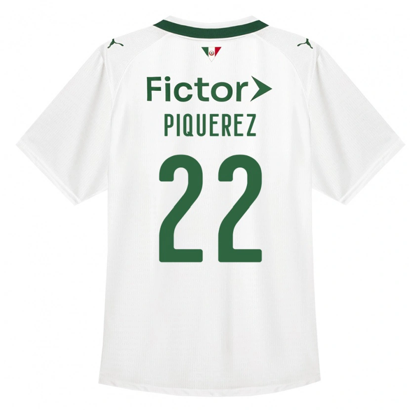 Danxen Kinderen Joaquín Piquerez #22 Groen Wit Uitshirt Uittenue 2026/27 T-Shirt