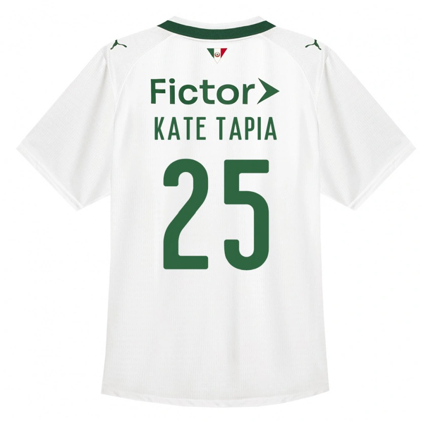 Danxen Kinderen Kate Tapia #25 Groen Wit Uitshirt Uittenue 2026/27 T-Shirt