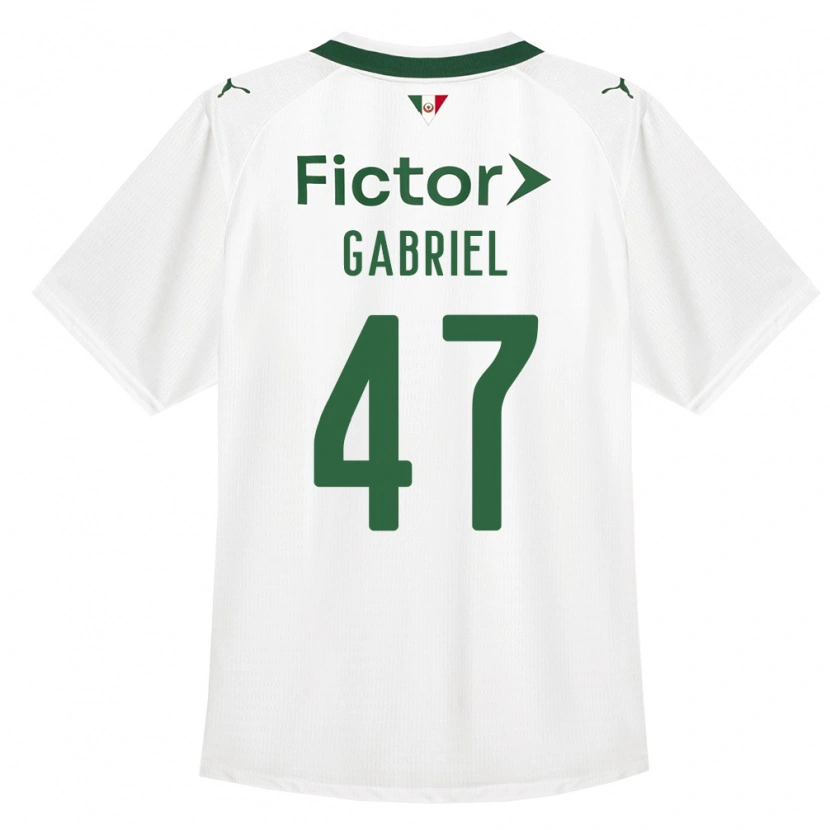 Danxen Kinderen Victor Gabriel #47 Groen Wit Uitshirt Uittenue 2026/27 T-Shirt