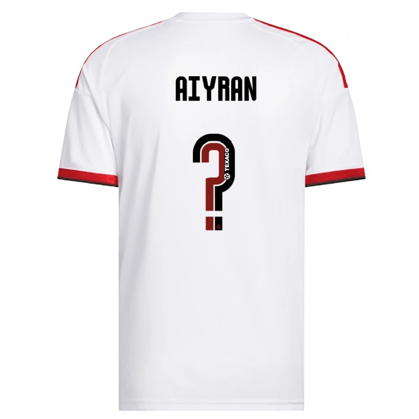 Danxen Kinderen Aiyran Vieira De Lima #0 Wit Rood Zwart Uitshirt Uittenue 2026/27 T-Shirt