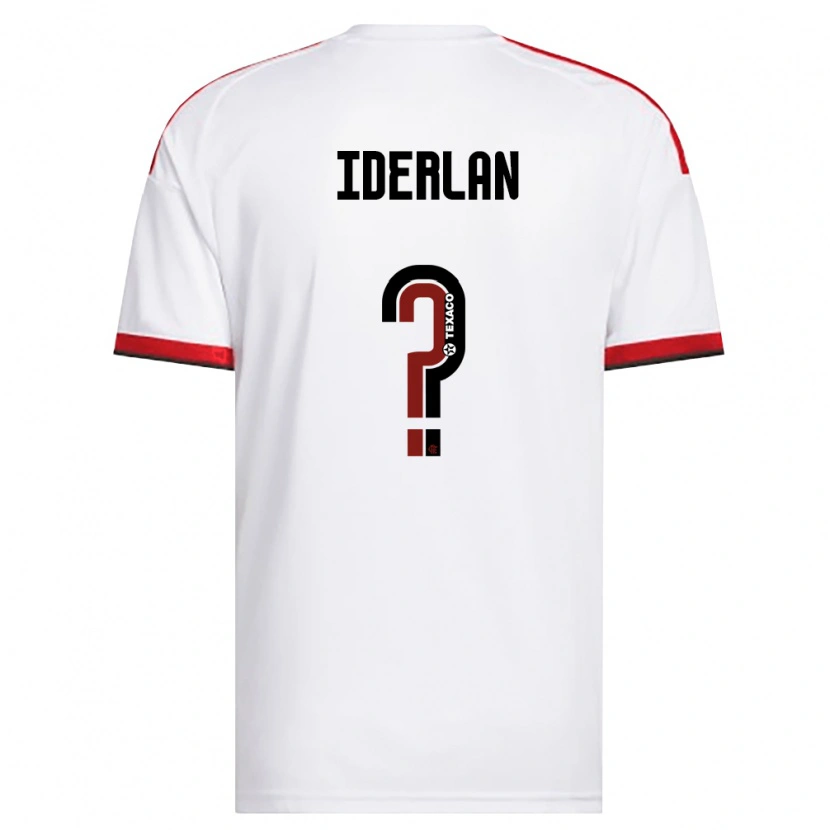 Danxen Kinderen Iderlan Dos Santos Lopes Ferreira #0 Wit Rood Zwart Uitshirt Uittenue 2026/27 T-Shirt