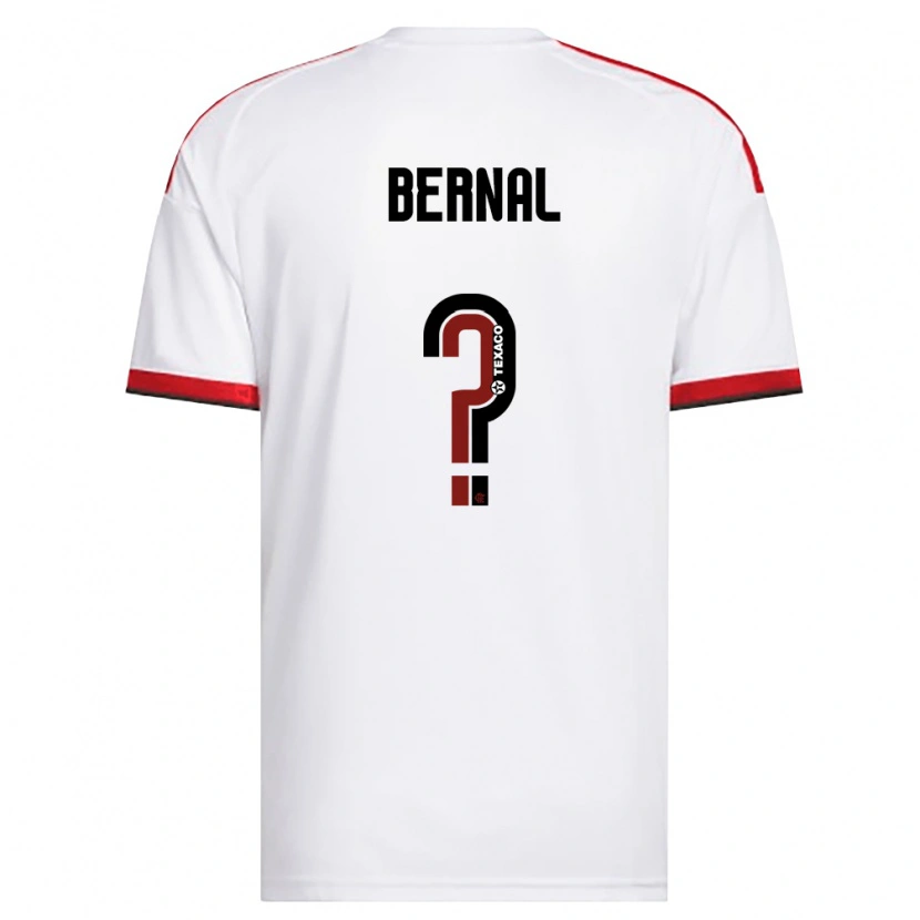 Danxen Kinderen Scarlett Bernal #0 Wit Rood Zwart Uitshirt Uittenue 2026/27 T-Shirt