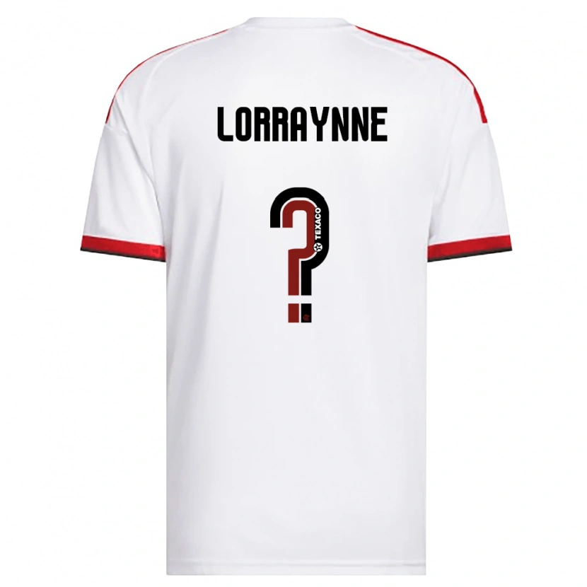 Danxen Kinderen Lorraynne #0 Wit Rood Zwart Uitshirt Uittenue 2026/27 T-Shirt