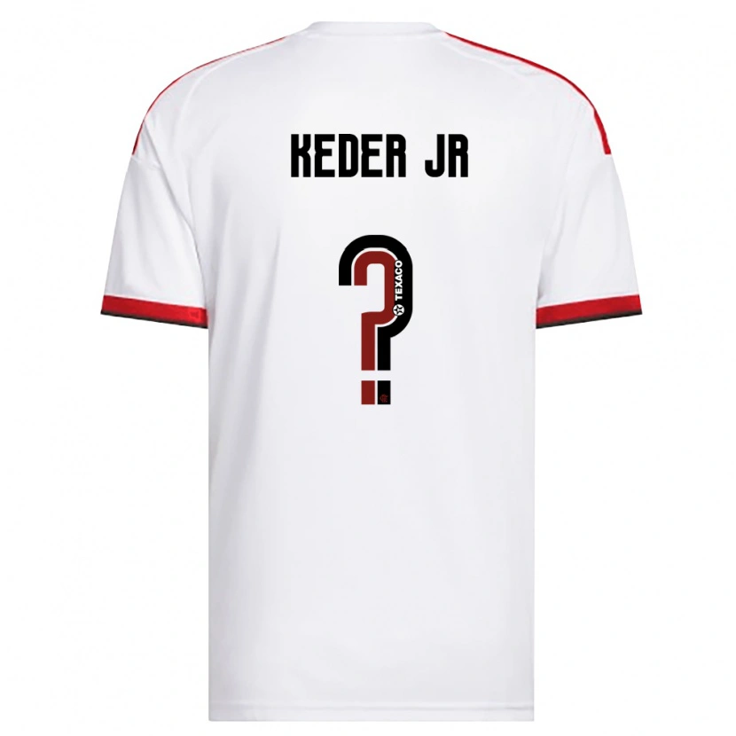 Danxen Kinderen Keder Jr #0 Wit Rood Zwart Uitshirt Uittenue 2026/27 T-Shirt