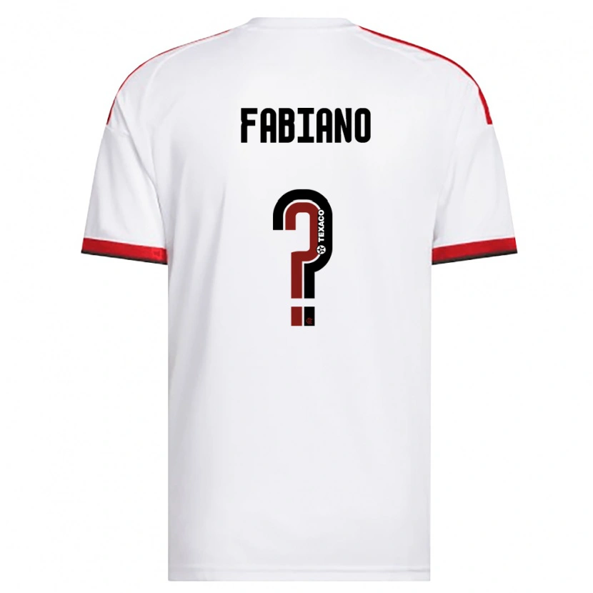 Danxen Kinderen Fabiano #0 Wit Rood Zwart Uitshirt Uittenue 2026/27 T-Shirt