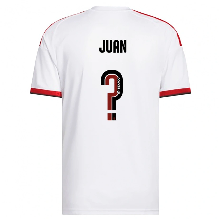 Danxen Kinderen Wesley Juan #0 Wit Rood Zwart Uitshirt Uittenue 2026/27 T-Shirt