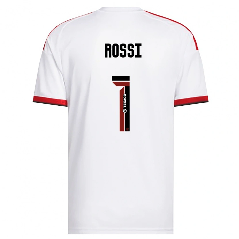Danxen Kinderen Agustín Rossi #1 Wit Rood Zwart Uitshirt Uittenue 2026/27 T-Shirt