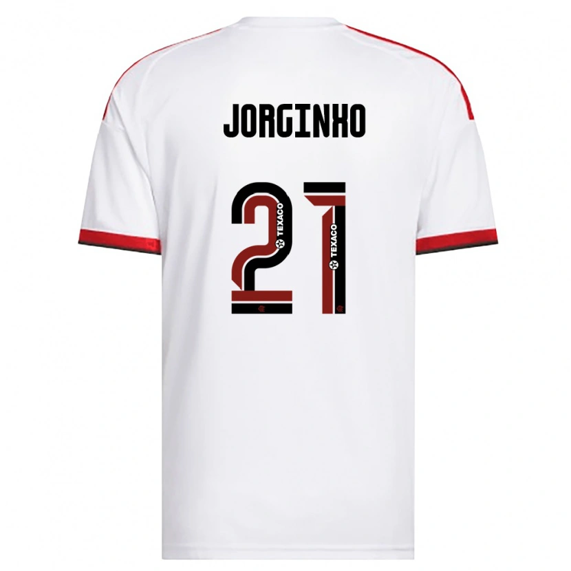 Danxen Kinderen Jorginho #21 Wit Rood Zwart Uitshirt Uittenue 2026/27 T-Shirt