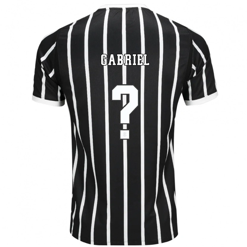 Danxen Kinderen Gabriel #0 Zwart Wit Rood Uitshirt Uittenue 2026/27 T-Shirt