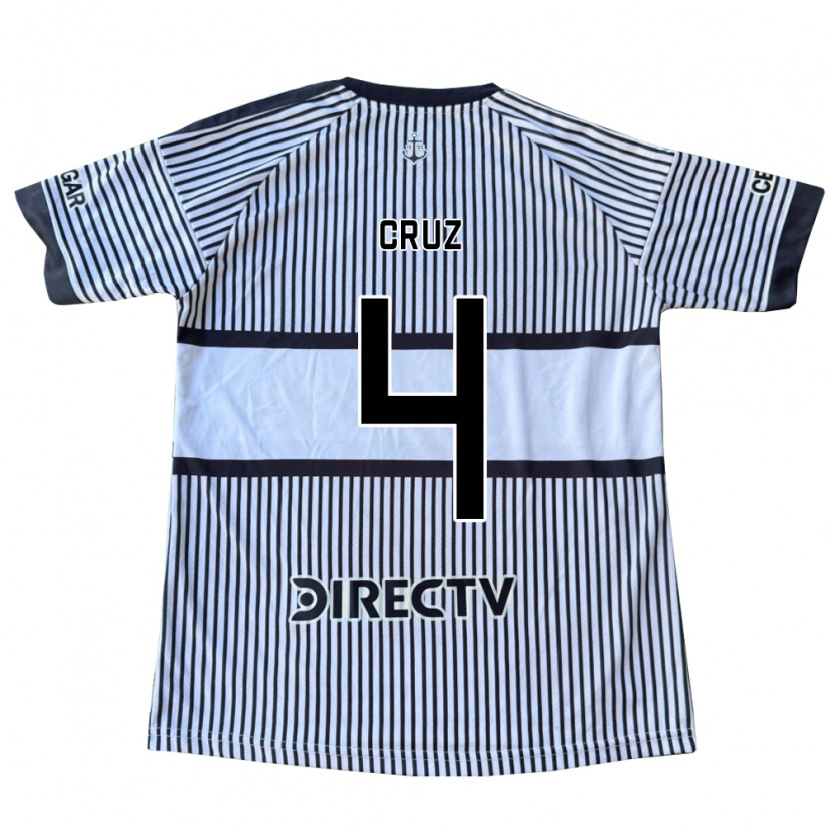 Danxen Kinderen Julieta Cruz #4 Wit Zwart Geel Uitshirt Uittenue 2026/27 T-Shirt