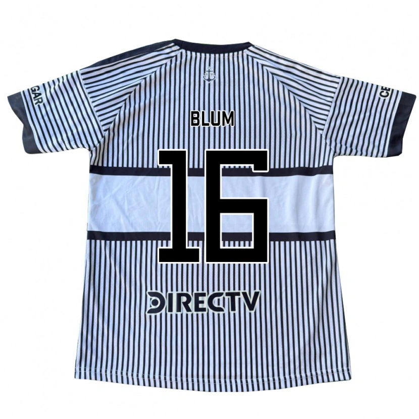 Danxen Kinderen Baltazar Blum #16 Wit Zwart Geel Uitshirt Uittenue 2026/27 T-Shirt