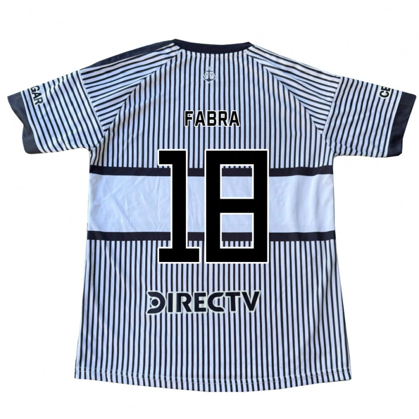 Danxen Kinderen Frank Fabra #18 Wit Zwart Geel Uitshirt Uittenue 2026/27 T-Shirt