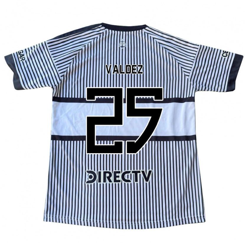 Danxen Kinderen Bruno Valdez #25 Wit Zwart Geel Uitshirt Uittenue 2026/27 T-Shirt