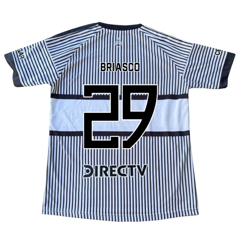 Danxen Kinderen Norberto Briasco #29 Wit Zwart Geel Uitshirt Uittenue 2026/27 T-Shirt