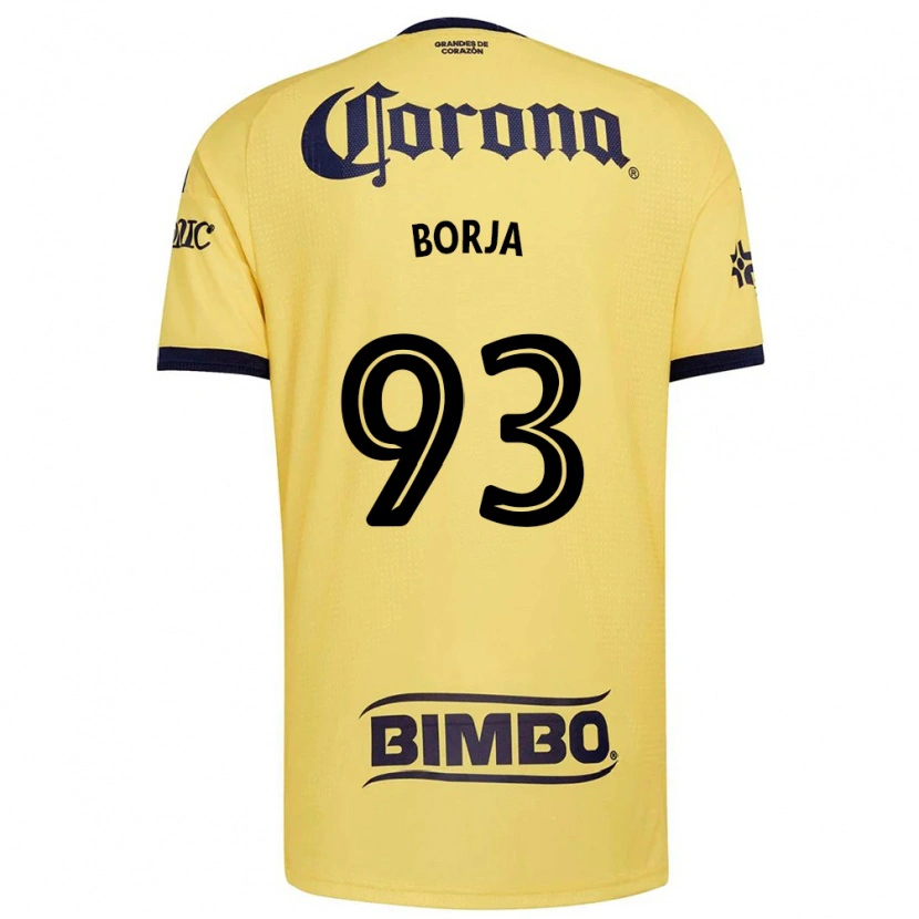 Danxen Kinderen Miguel Borja #93 Geel Rood Zwart Thuisshirt Thuistenue 2026/27 T-Shirt