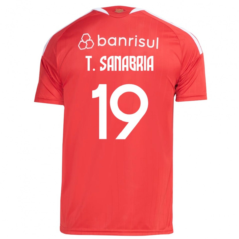 Danxen Kinderen Antonio Sanabria #19 Rood Wit Thuisshirt Thuistenue 2026/27 T-Shirt