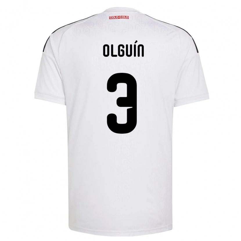 Danxen Heren Alonso Olguín #3 Wit Zwart Thuisshirt Thuistenue 2026/27 T-Shirt