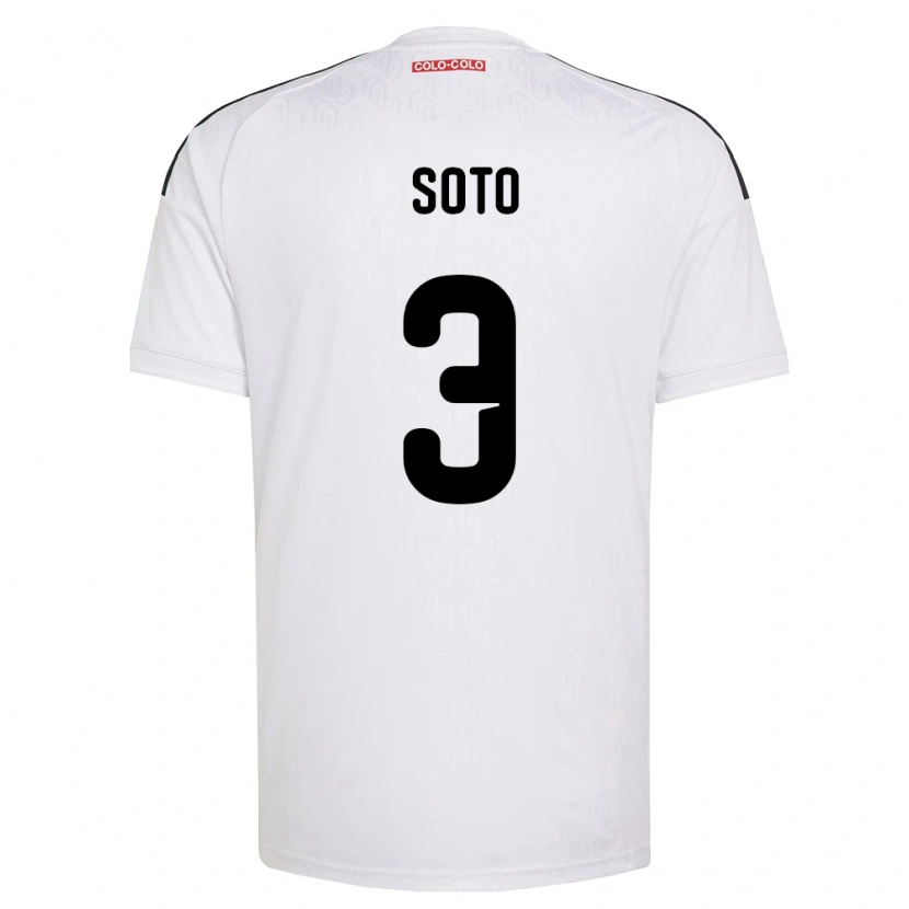 Danxen Heren Rocío Soto #3 Wit Zwart Thuisshirt Thuistenue 2026/27 T-Shirt
