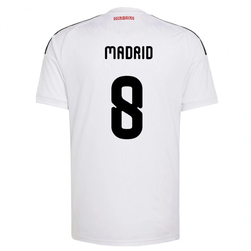Danxen Heren Álvaro Madrid #8 Wit Zwart Thuisshirt Thuistenue 2026/27 T-Shirt