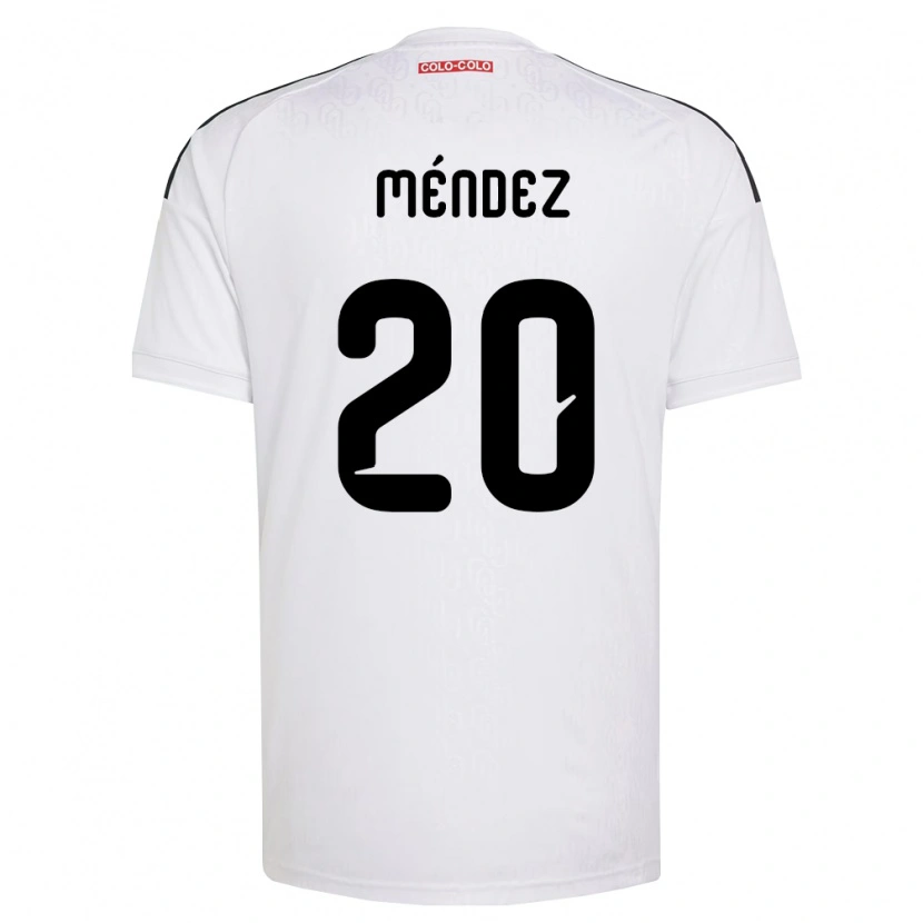 Danxen Heren Javier Méndez #20 Wit Zwart Thuisshirt Thuistenue 2026/27 T-Shirt