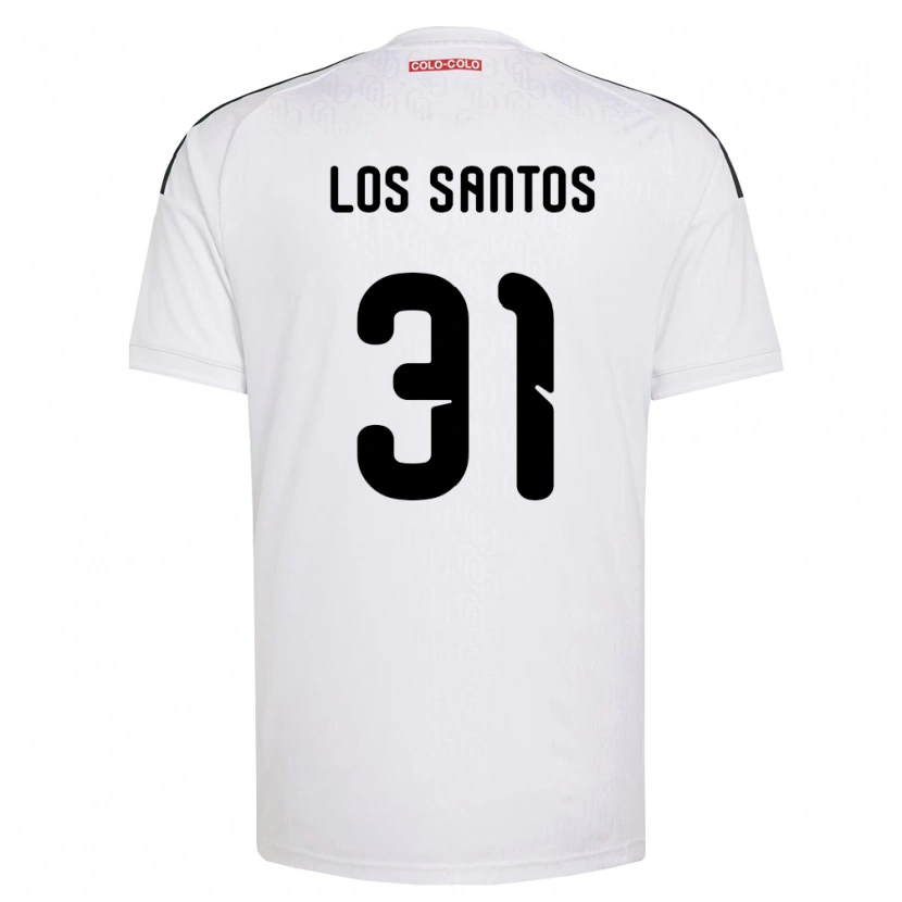 Danxen Heren Matías De Los Santos #31 Wit Zwart Thuisshirt Thuistenue 2026/27 T-Shirt