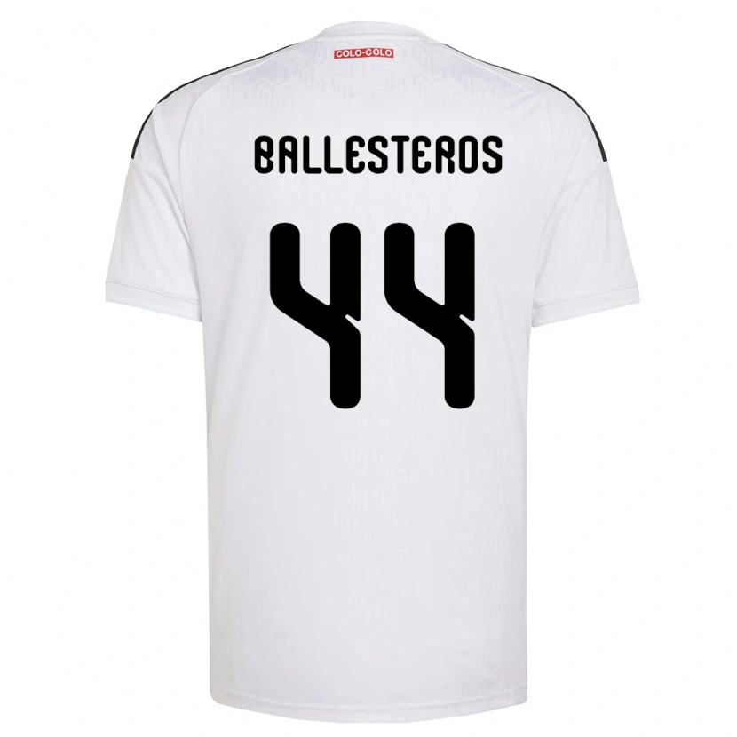 Danxen Heren Martín Ballesteros #44 Wit Zwart Thuisshirt Thuistenue 2026/27 T-Shirt