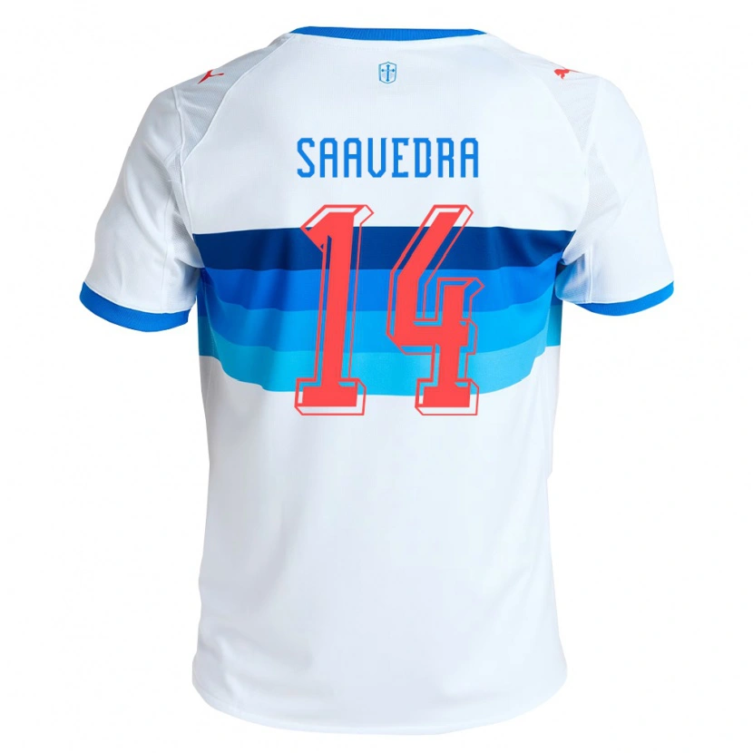 Danxen Heren Danilo Saavedra #14 Wit Hemelsblauw Thuisshirt Thuistenue 2026/27 T-Shirt