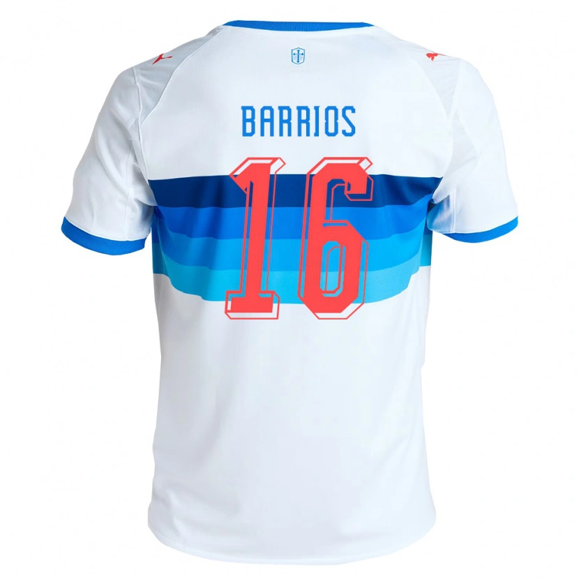 Danxen Heren Martín Barrios #16 Wit Hemelsblauw Thuisshirt Thuistenue 2026/27 T-Shirt