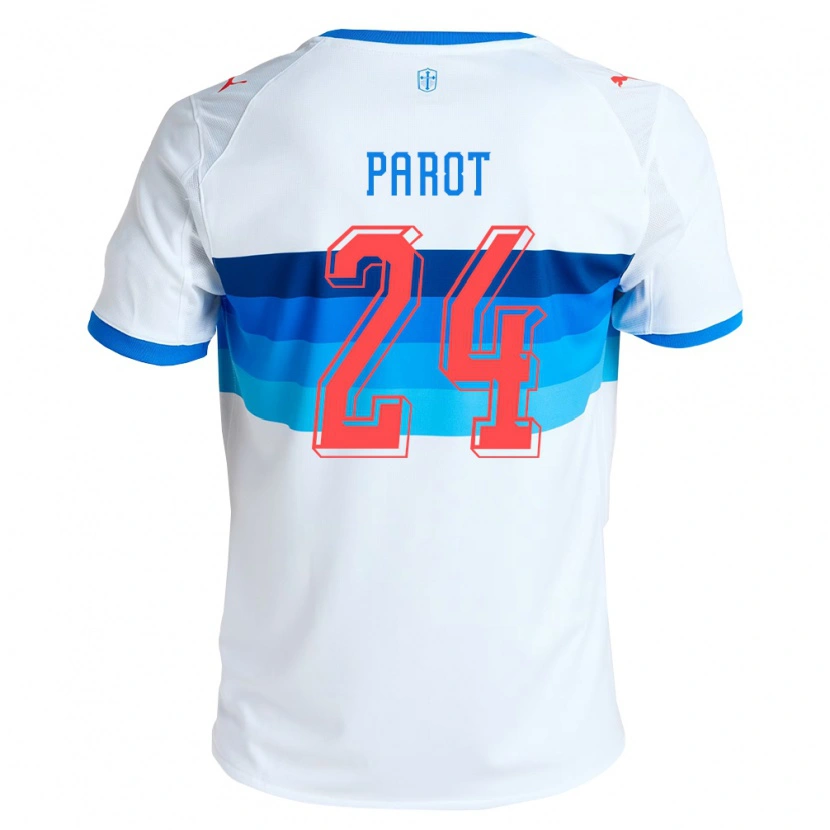 Danxen Heren Alfonso Parot #24 Wit Hemelsblauw Thuisshirt Thuistenue 2026/27 T-Shirt
