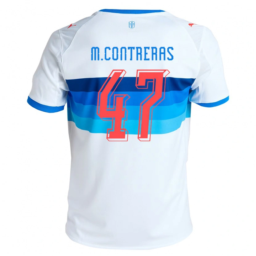 Danxen Heren Mathías Contreras #47 Wit Hemelsblauw Thuisshirt Thuistenue 2026/27 T-Shirt