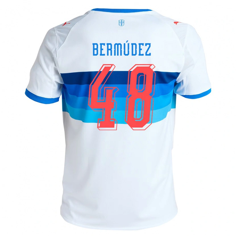 Danxen Heren Diego Bermúdez #48 Wit Hemelsblauw Thuisshirt Thuistenue 2026/27 T-Shirt