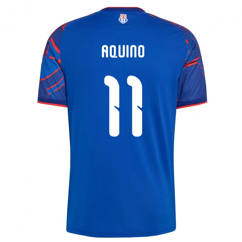 Danxen Heren Yisel Aquino #11 Koninklijk Blauw Rood Thuisshirt Thuistenue 2026/27 T-Shirt