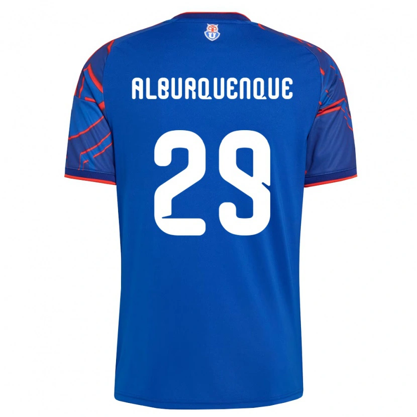Danxen Heren José Alburquenque #29 Koninklijk Blauw Rood Thuisshirt Thuistenue 2026/27 T-Shirt