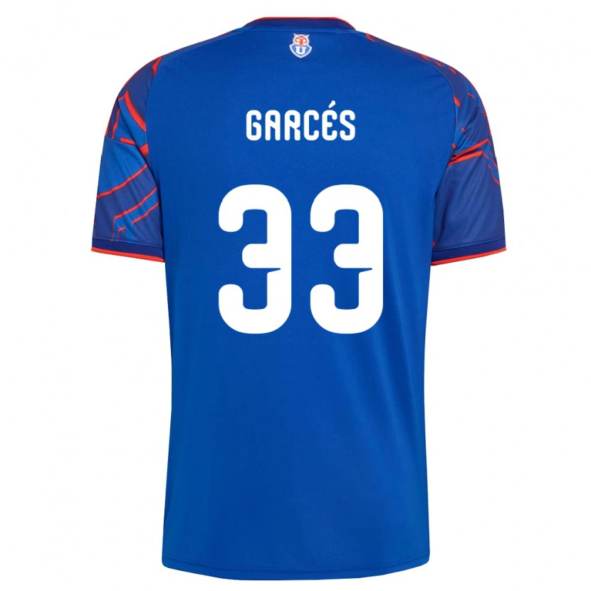 Danxen Heren Simón Garcés #33 Koninklijk Blauw Rood Thuisshirt Thuistenue 2026/27 T-Shirt