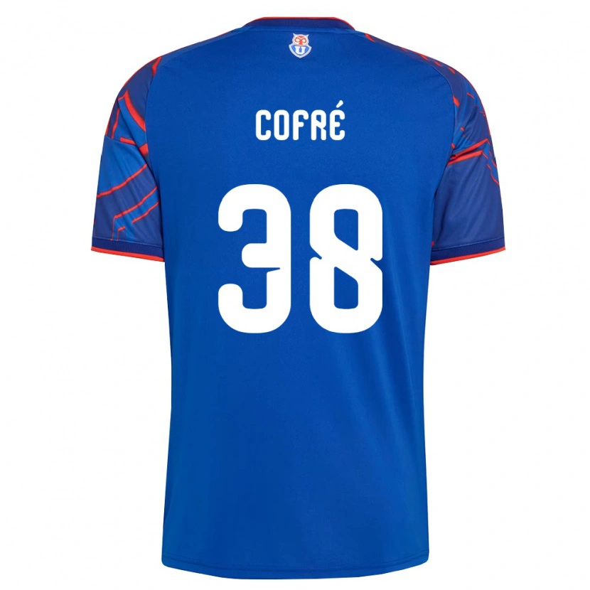 Danxen Heren Diego Cofré #38 Koninklijk Blauw Rood Thuisshirt Thuistenue 2026/27 T-Shirt