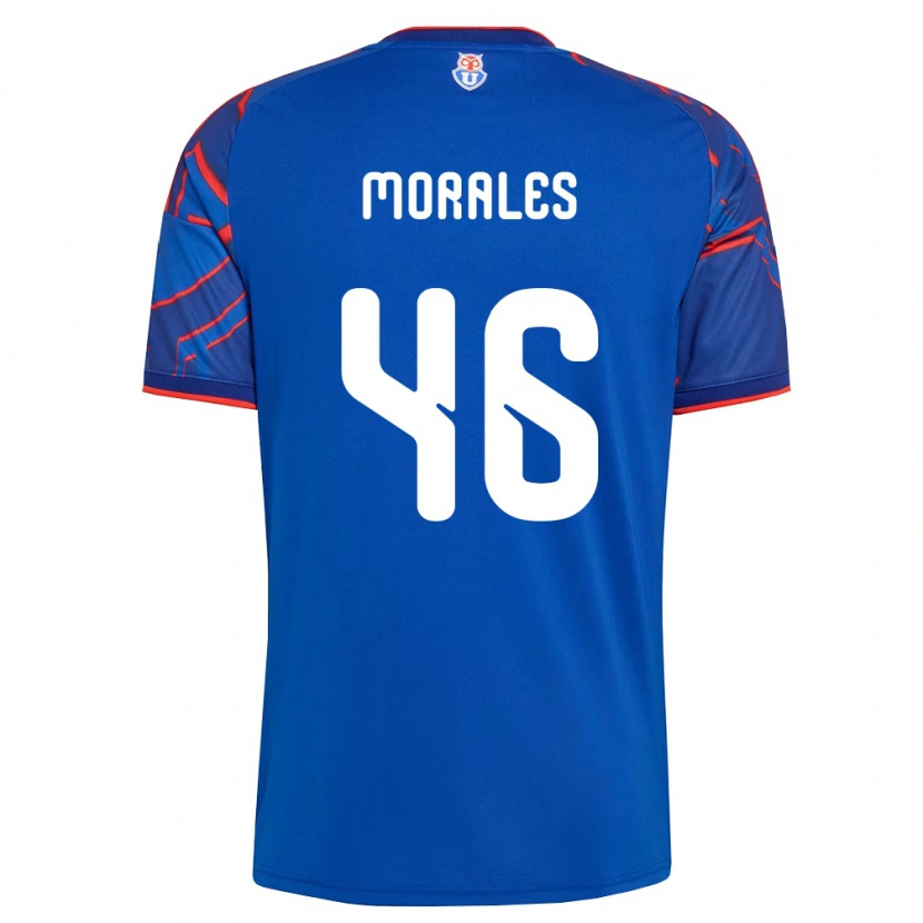 Danxen Heren Bastián Morales #46 Koninklijk Blauw Rood Thuisshirt Thuistenue 2026/27 T-Shirt