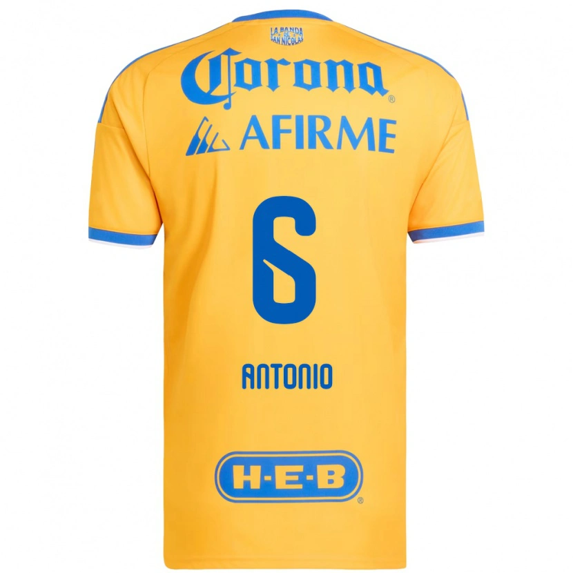 Danxen Heren Nancy Antonio #6 Geel Blauw Thuisshirt Thuistenue 2026/27 T-Shirt