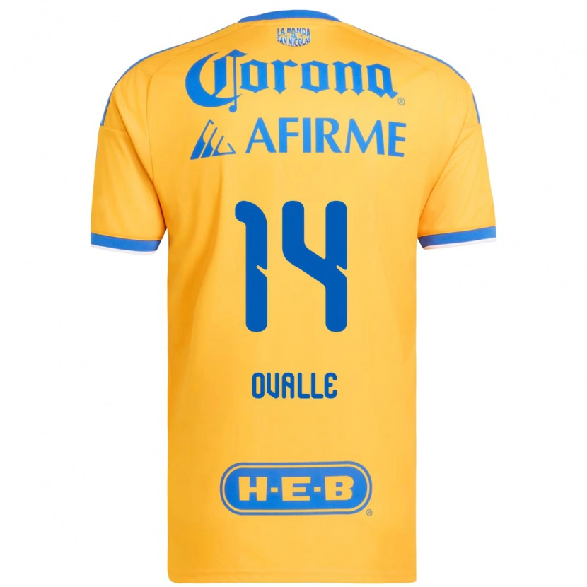 Danxen Heren Lizbeth Ovalle #14 Geel Blauw Thuisshirt Thuistenue 2026/27 T-Shirt