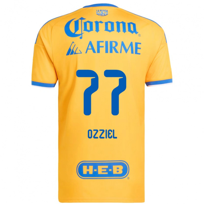 Danxen Heren Ozziel Herrera #77 Geel Blauw Thuisshirt Thuistenue 2026/27 T-Shirt