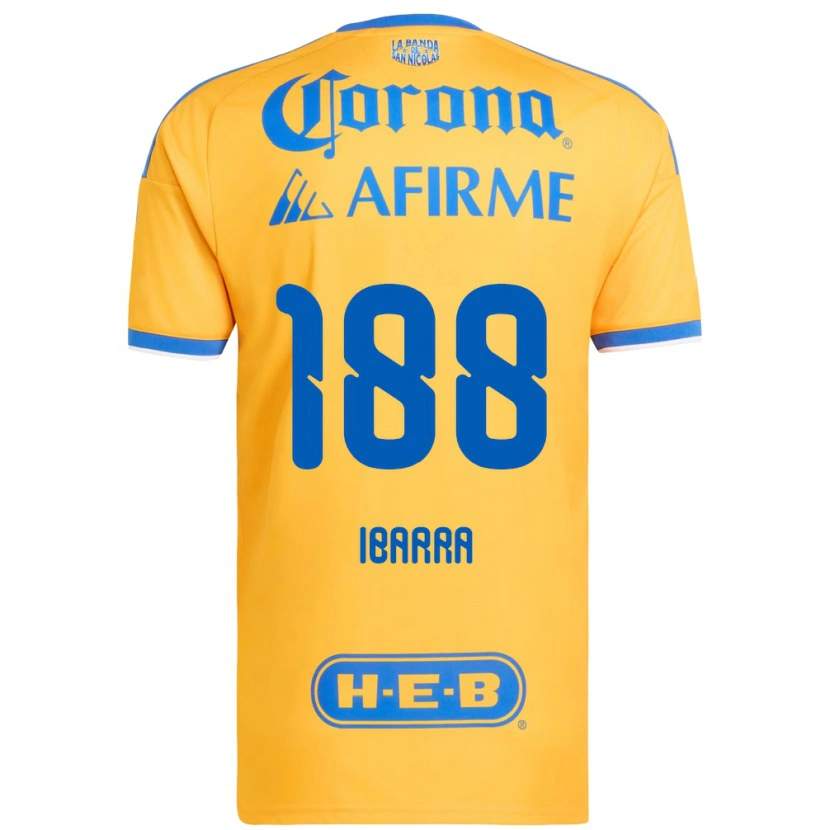 Danxen Heren Juan Ibarra #188 Geel Blauw Thuisshirt Thuistenue 2026/27 T-Shirt