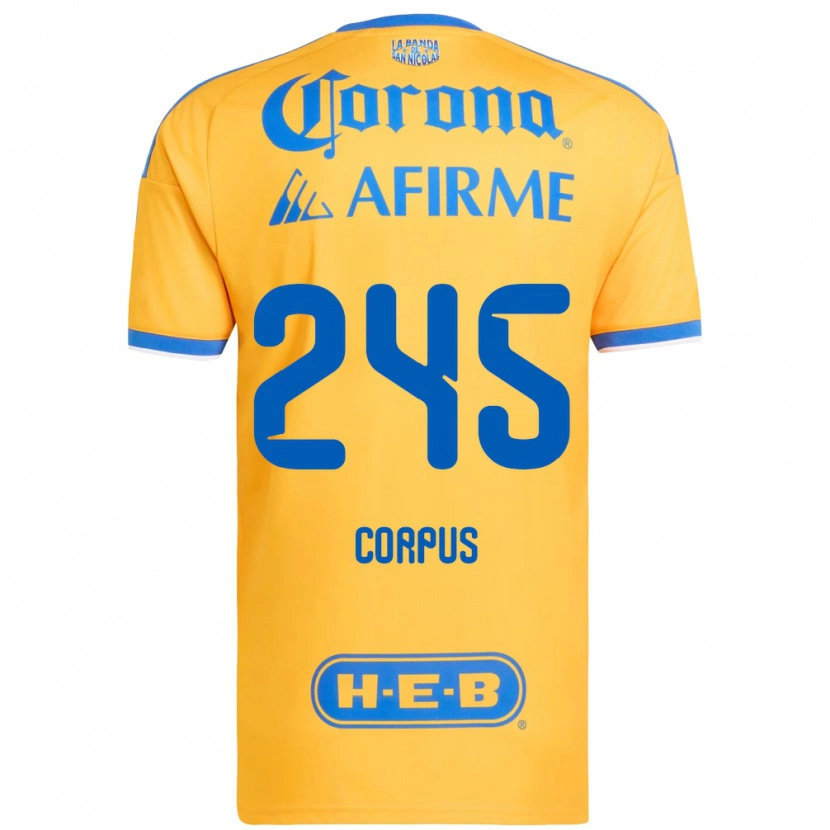 Danxen Heren Jean Corpus #245 Geel Blauw Thuisshirt Thuistenue 2026/27 T-Shirt