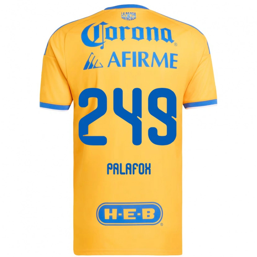 Danxen Heren José Palafox #249 Geel Blauw Thuisshirt Thuistenue 2026/27 T-Shirt