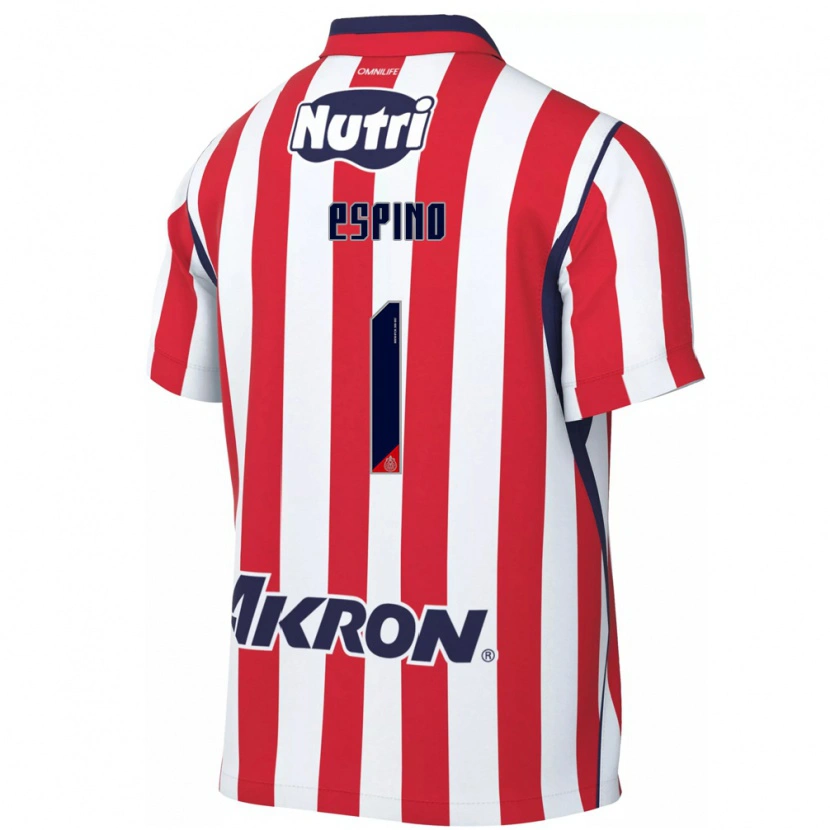 Danxen Heren Celeste Espino #1 Rood Wit Thuisshirt Thuistenue 2026/27 T-Shirt