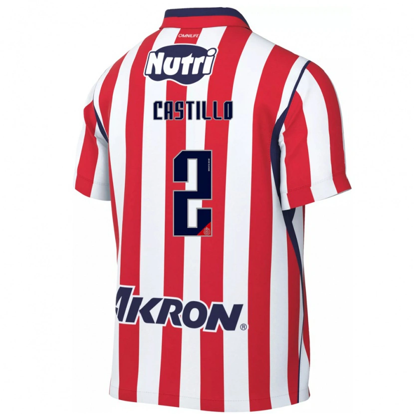 Danxen Heren José Castillo #2 Rood Wit Thuisshirt Thuistenue 2026/27 T-Shirt